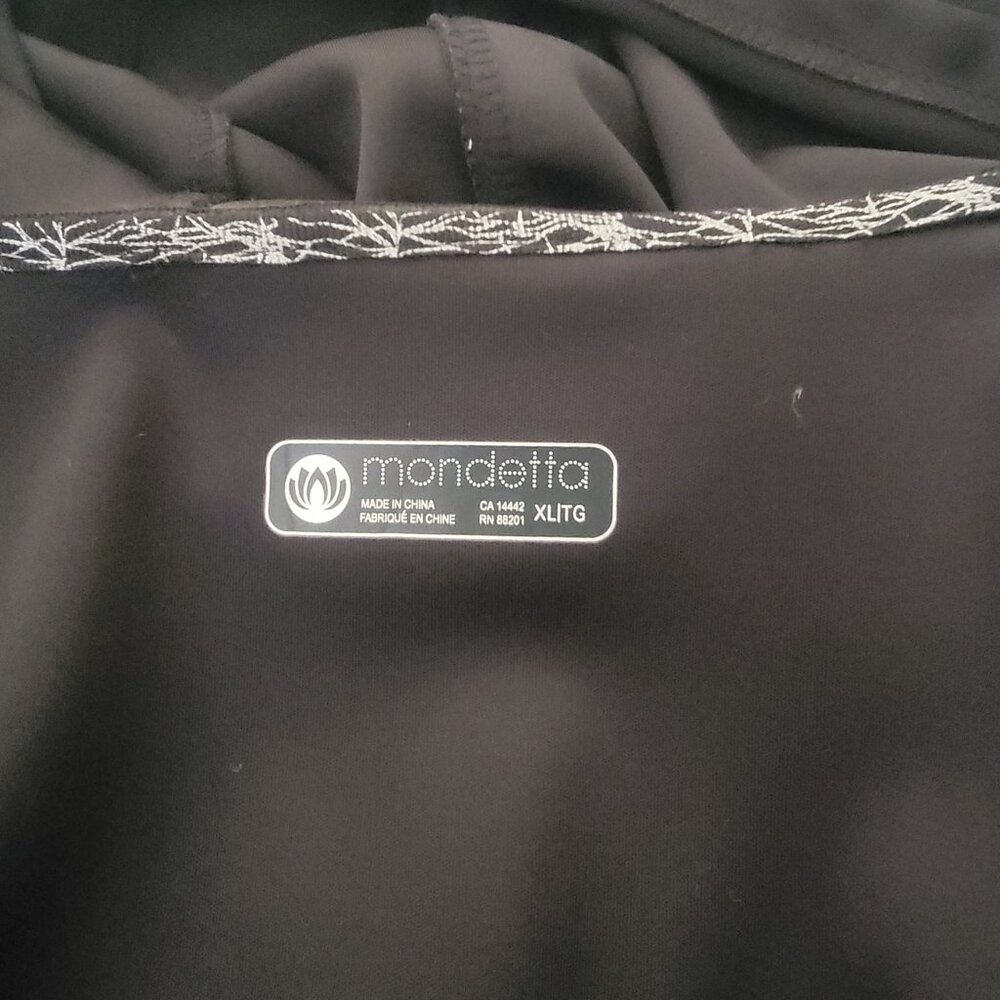 Mondetta Black Zip front jacket size XL - Picture 4 of 4